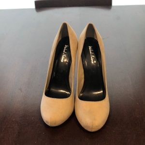 Michael Antonio tan pumps, stilettos, size 10